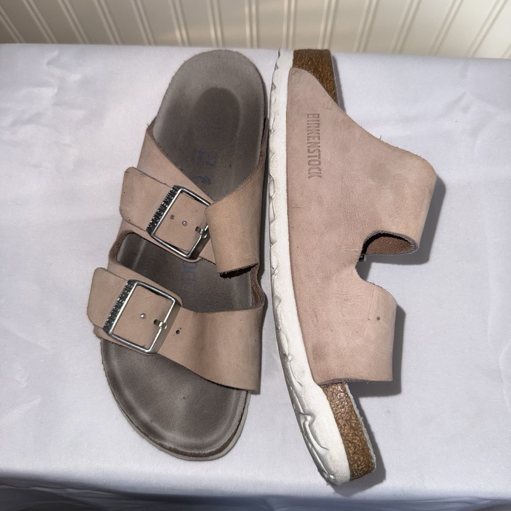 Birkenstock Arizona Soft Footbed Slide Women's Pink Clay Sandal Shoes Sz 37/6.5